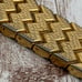 Vintage SOLITAIRE Jeweled Link Square Face Watch
