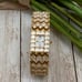 Vintage SOLITAIRE Jeweled Link Square Face Watch