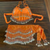 Belly Dancer Velour Costume Set Size S/M
