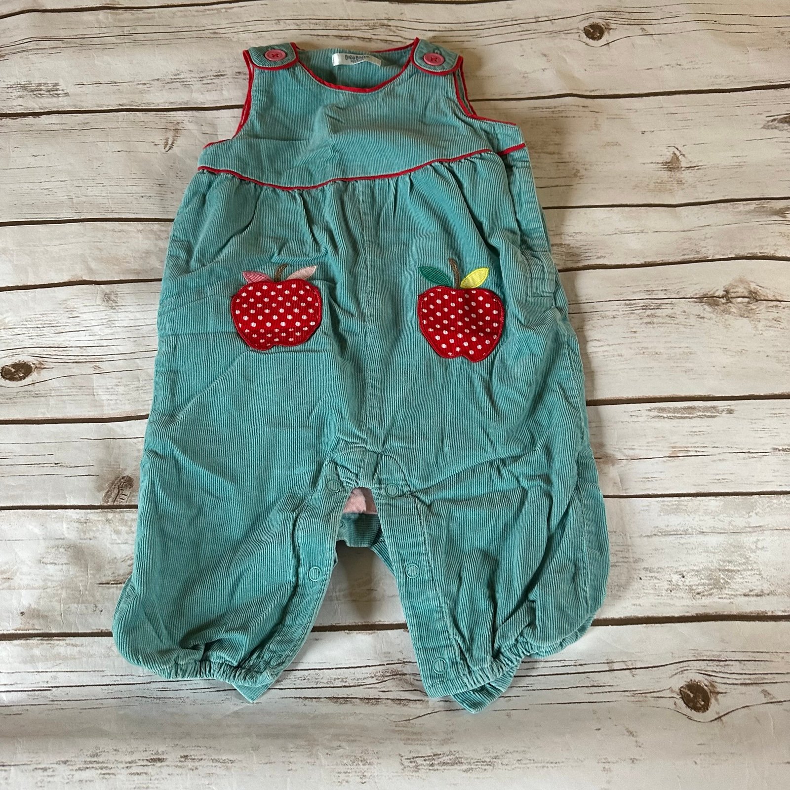 Mini boden apple cord overalls vguc 6/12