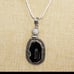 Solar agate rainbow moonstone 925 silver long pendant necklace