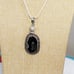 Solar agate rainbow moonstone 925 silver long pendant necklace