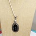 Solar agate rainbow moonstone 925 silver long pendant necklace