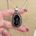 Solar agate rainbow moonstone 925 silver long pendant necklace