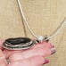 Solar agate rainbow moonstone 925 silver long pendant necklace