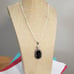 Solar agate rainbow moonstone 925 silver long pendant necklace