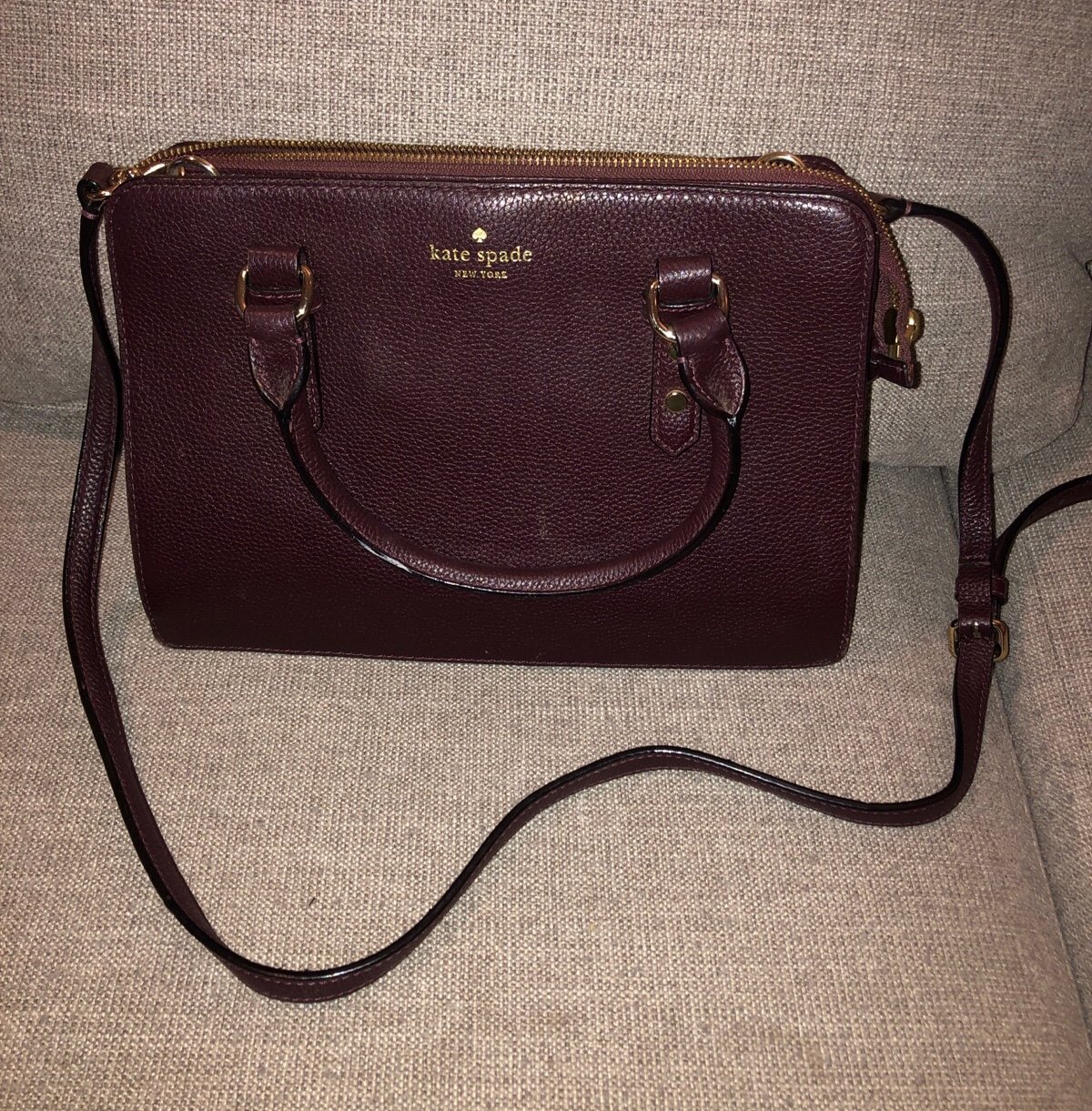 Kate Spade Wine Color Shoulder Bag