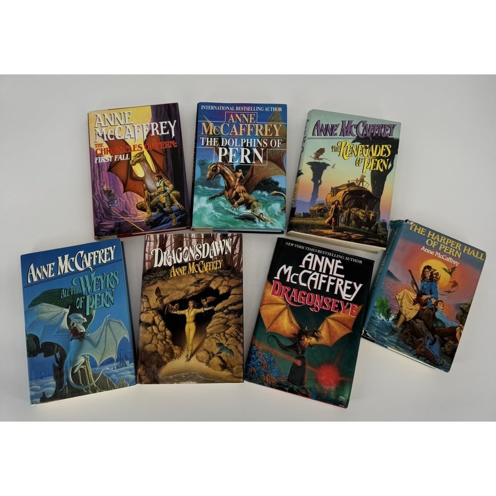 Anne McCaffrey Hardcover Lot Of 7 Books First Editions Pern Dragonriders