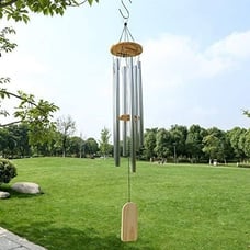 Large 5 Tubes Windchime Chapel Bells Wind Chimes Outdoor Garden Home Décor