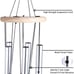 Large 5 Tubes Windchime Chapel Bells Wind Chimes Outdoor Garden Home Décor