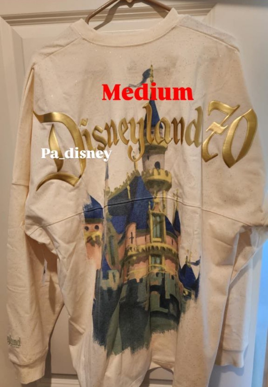 NEW Disney Parks Disneyland Castle 70th Anniversary Spirit Jersey
