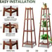 Wood Plant Stand, Tall Plant Holder, Fern Stand, Monterey Pine Plant Stands