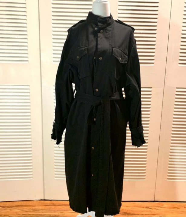 Cotton black coat