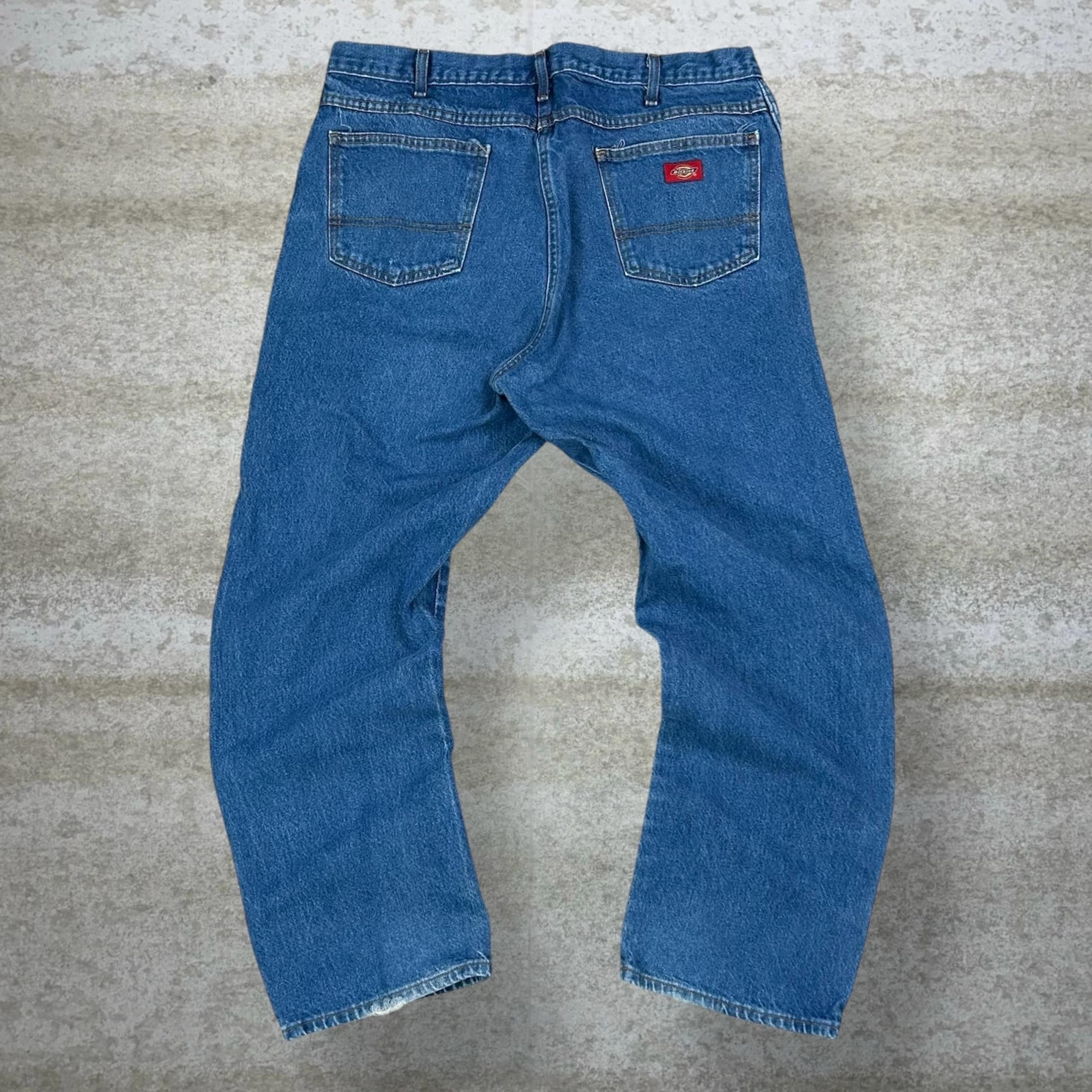 Vintage Dickies Jeans Relaxed Fit Dark Wash Denim 90s