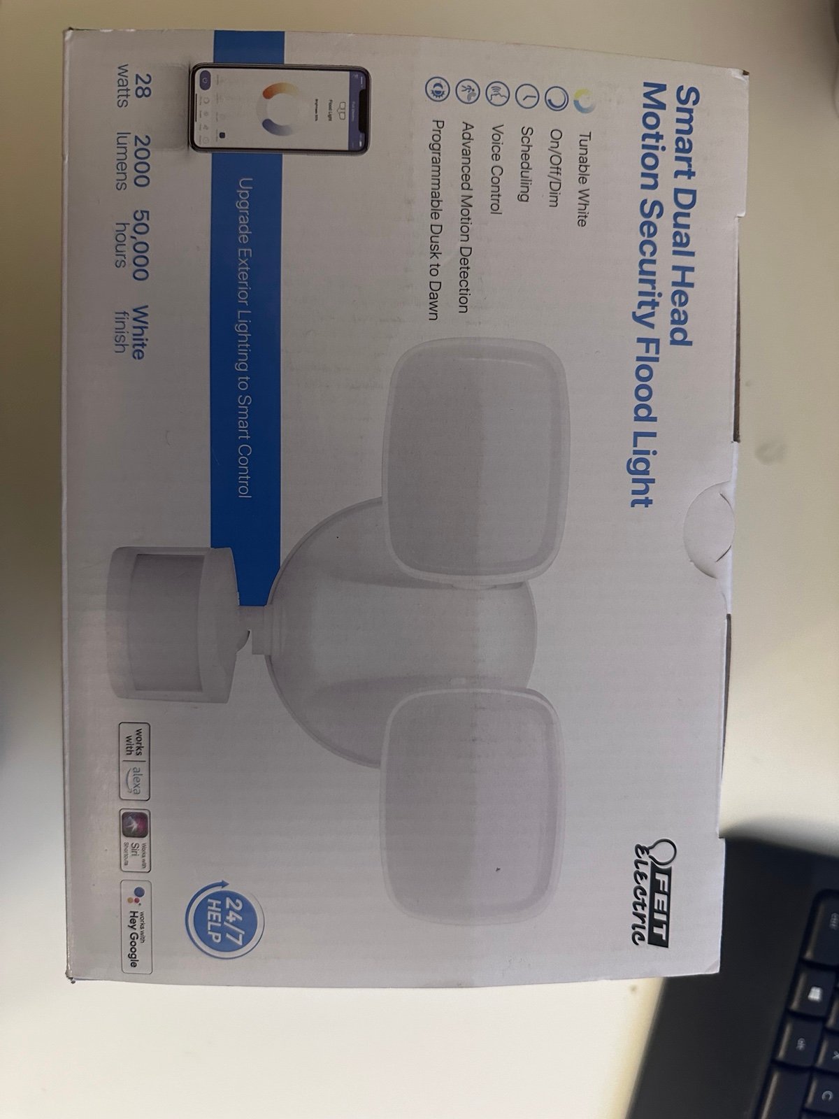Feit Electric- Smart Dual Head Motion Security Flood Light