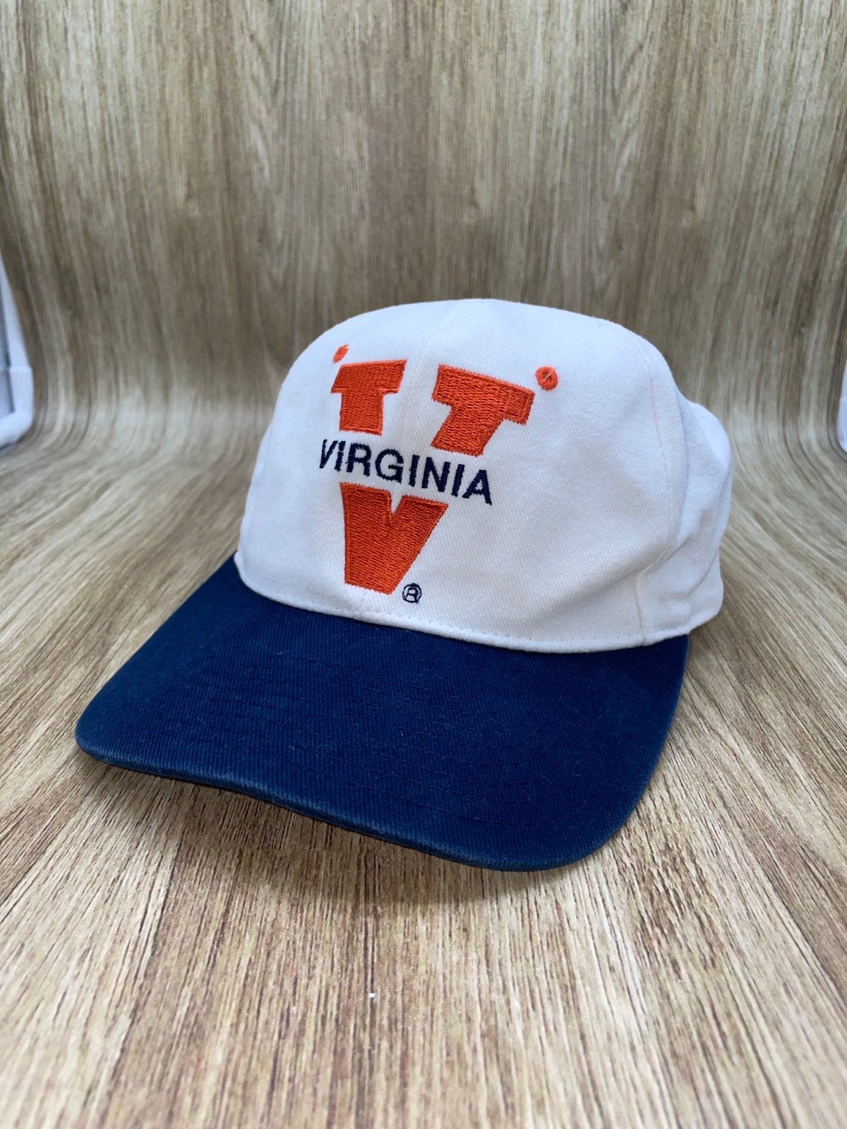 VTG 90s University of Virginia Cavaliers Logo Starter Hat 100% Cotton Preowned