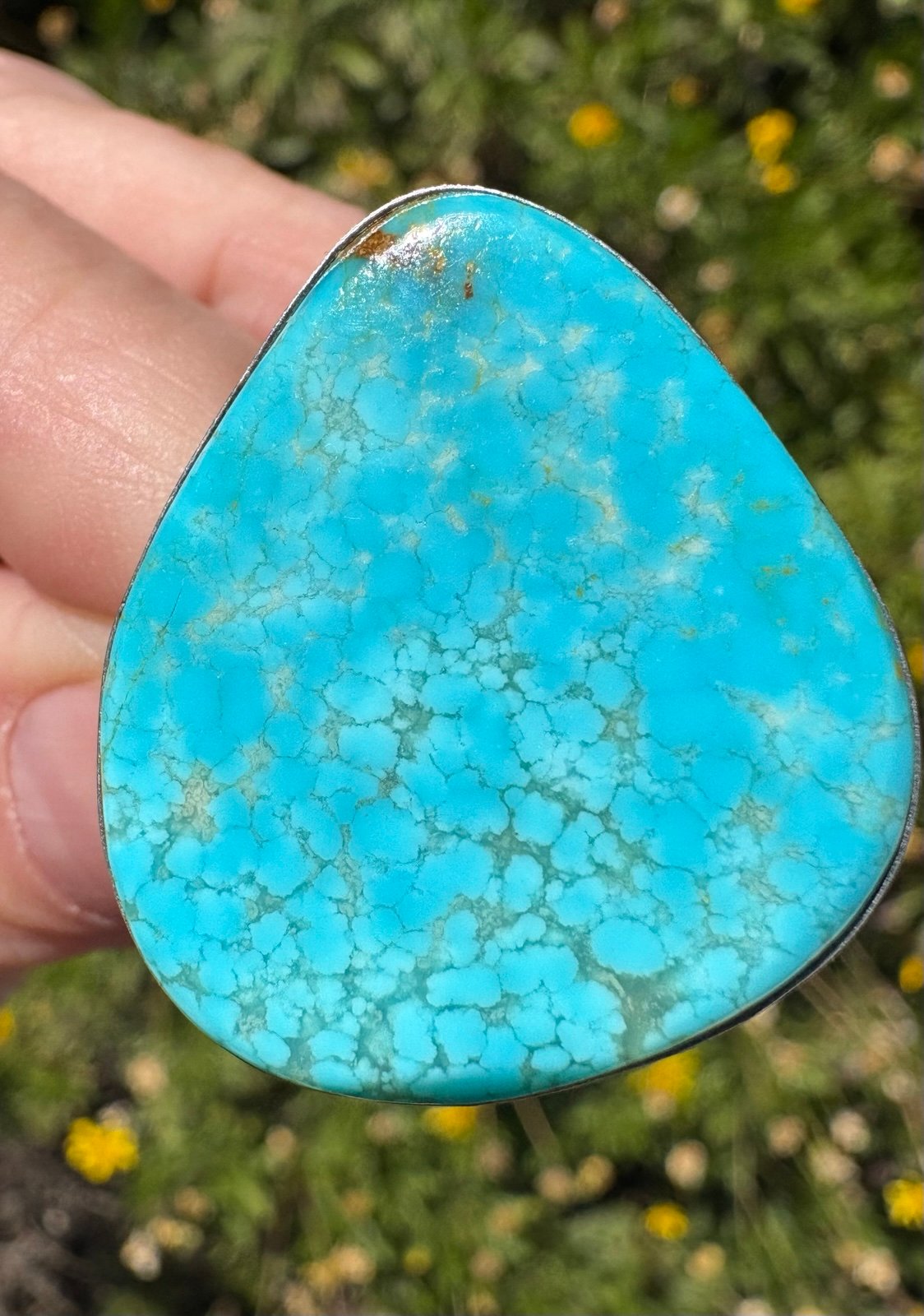 Vintage Sterling Silver turquoise ring.