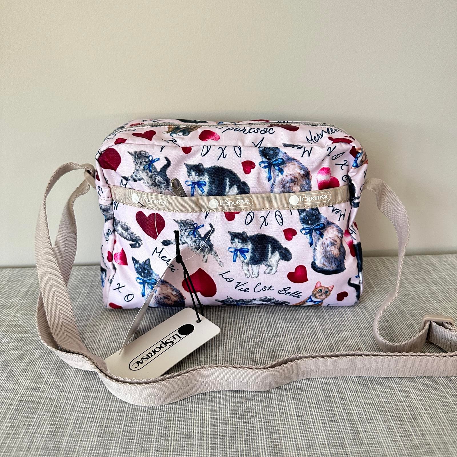 Lesportsac Cat Heart Daniella Crossbody NWT