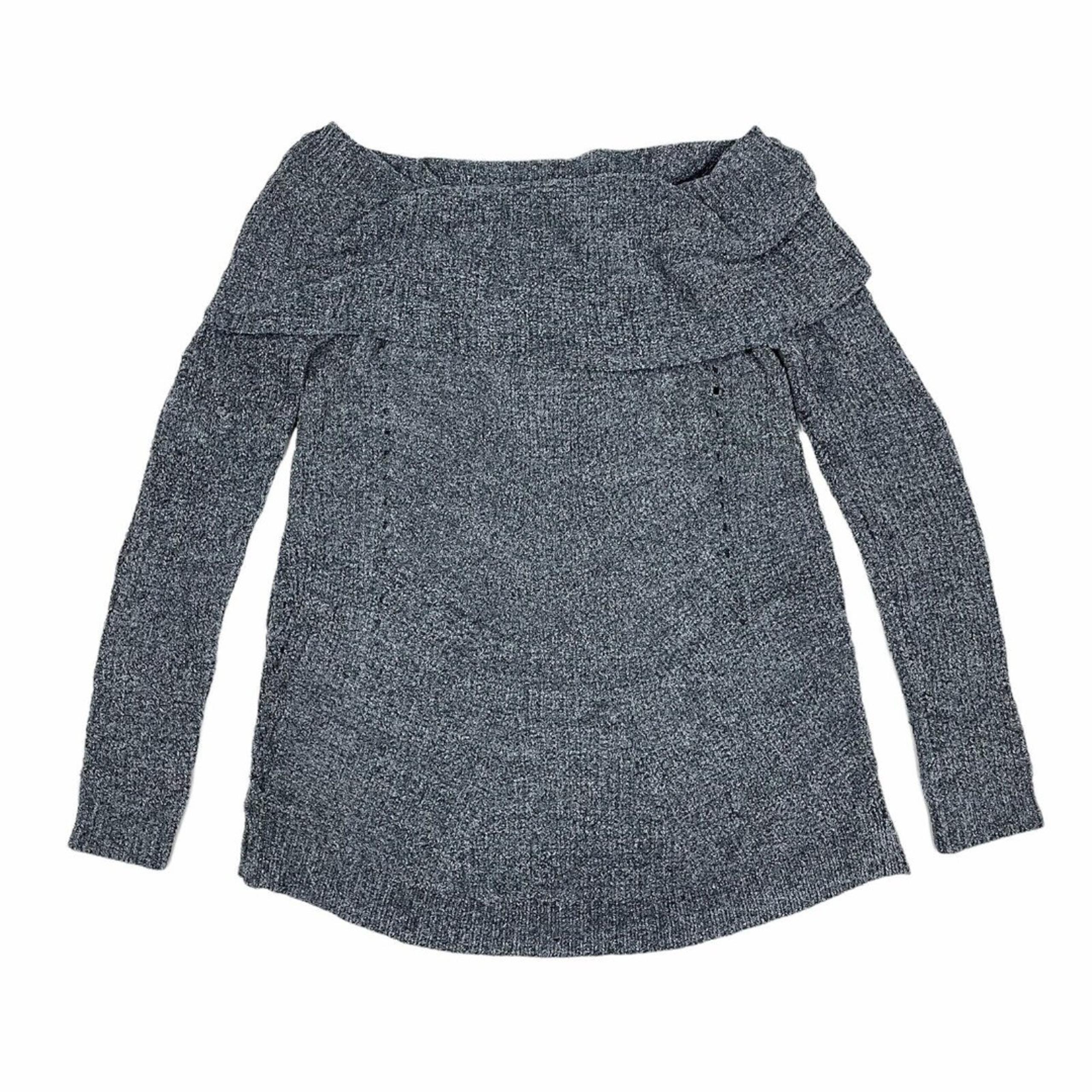 MOTH Sweater Womens XS Blue Cowl Neck Thin Knit Pullover Cozy Soft Anthropologie