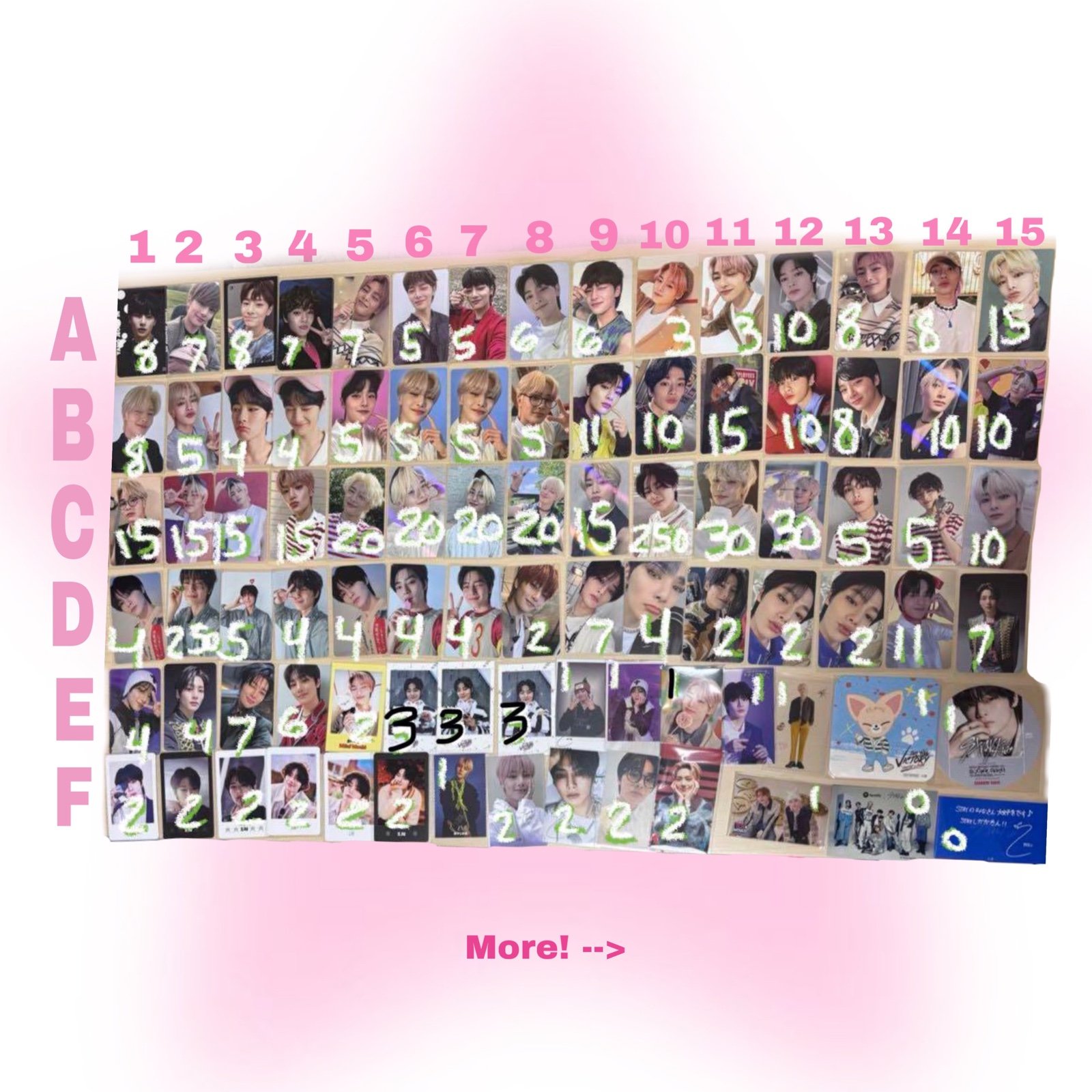 Huge Stray Kids I.N Photocard and SKZOO Set !READ DES!