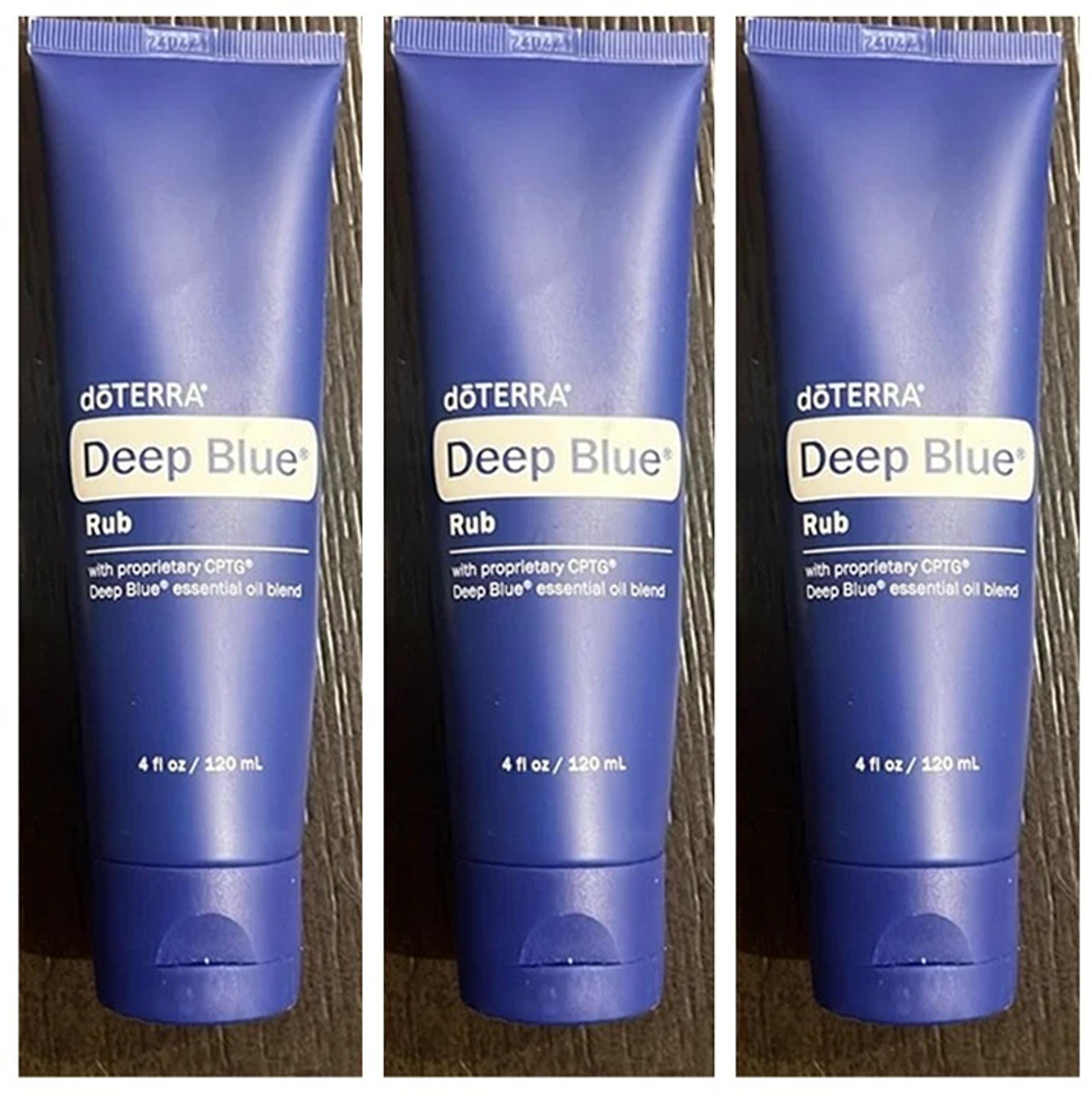 3 PACK New doTERRA Deep Blue Soothing Blend Muscle Rub, 4 Oz