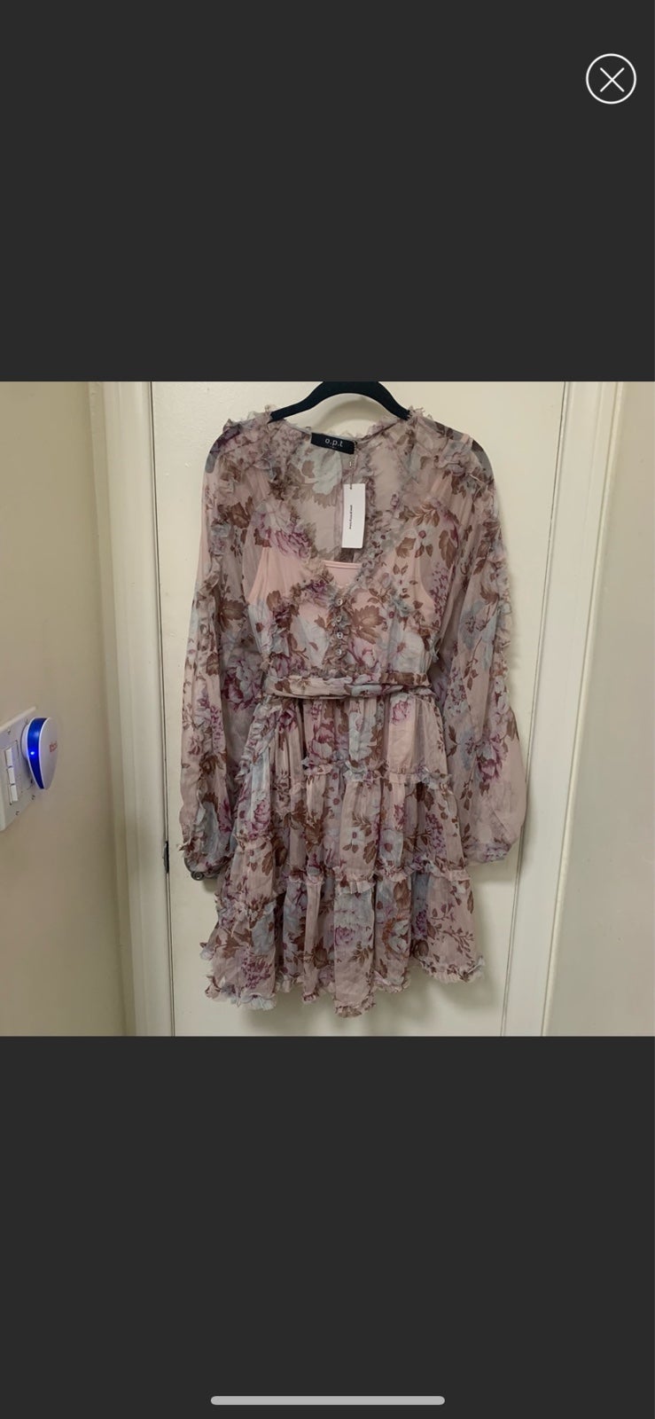 Anthropologie O.P.T Bohemian Floral Mini Dress
