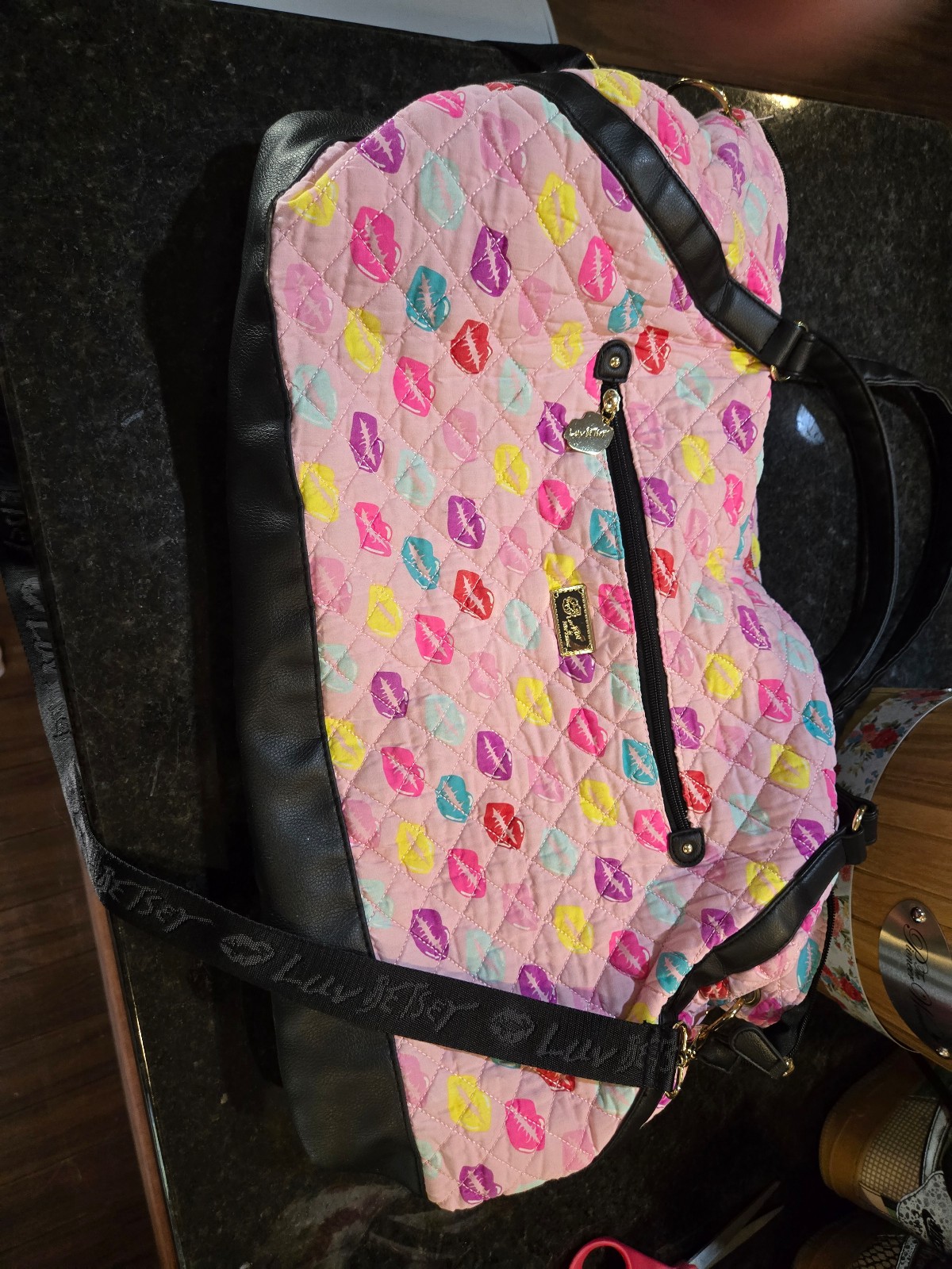 Luv Betsy by Betsy Johnson quilted duffle