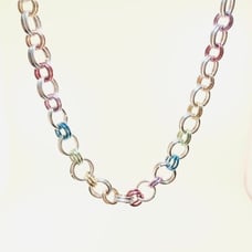 Pride Flag Steel Chainmaille Belt Chain