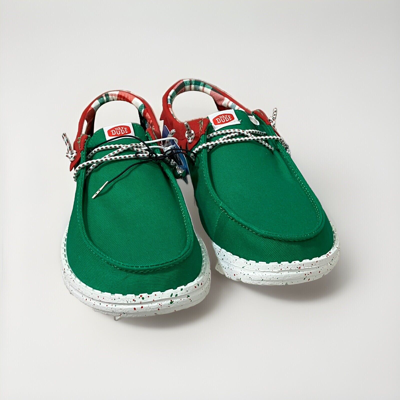 Hey Dude Wendy Holiday Elf Christmas Womens Size 9 Green Slip On Shoes Loafers