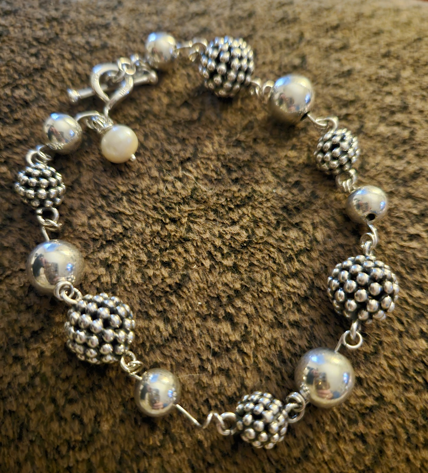 Sterling silver designer bracelet