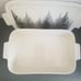 Grace Pantry Black/ Grey Tree Medium Rectangular Baker with Lid
