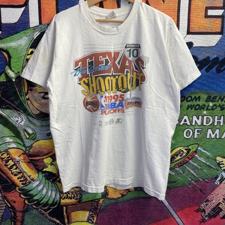 Vintage 90s NBA Texas Shootout Tee Shirt size Large