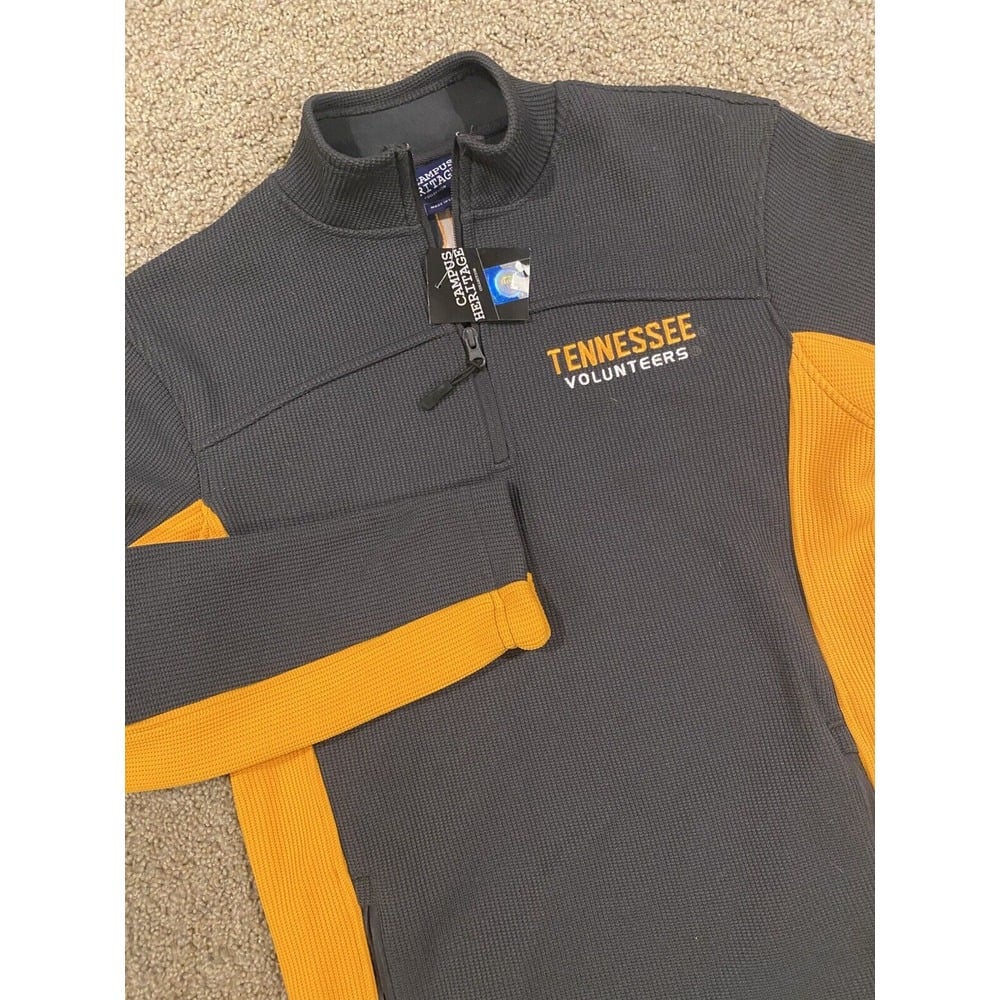 Mens Tennessee Volunteers Campus Heritage Fleece Lined 1/4 Zip Sz Small Pullover