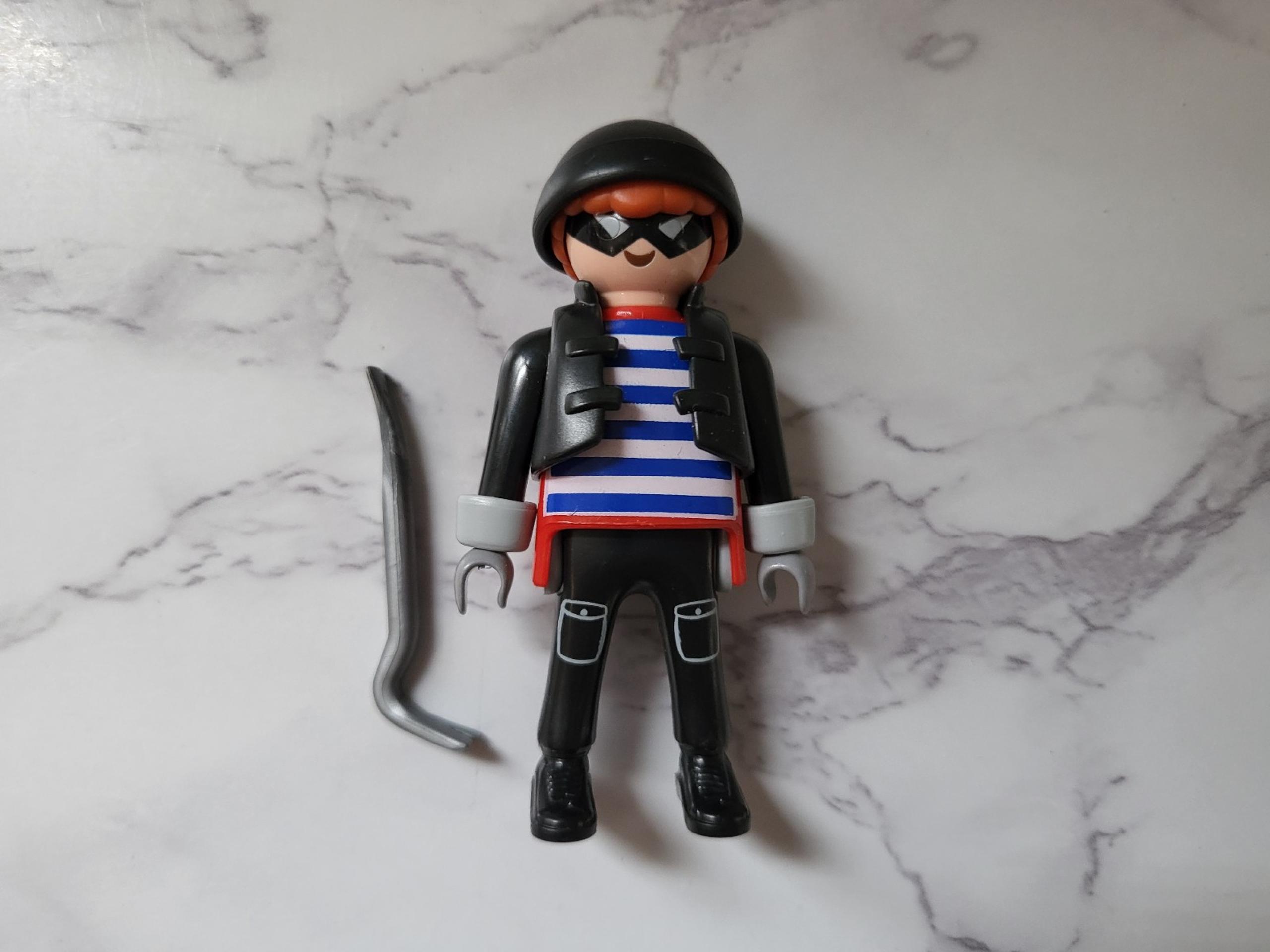 Playmobil Burglar w/ Crowbar Figure