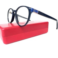 New CAROLINA HERRERA Frames Round Navy Blue VHE875K 0991 50 18 140 Eyeglasses