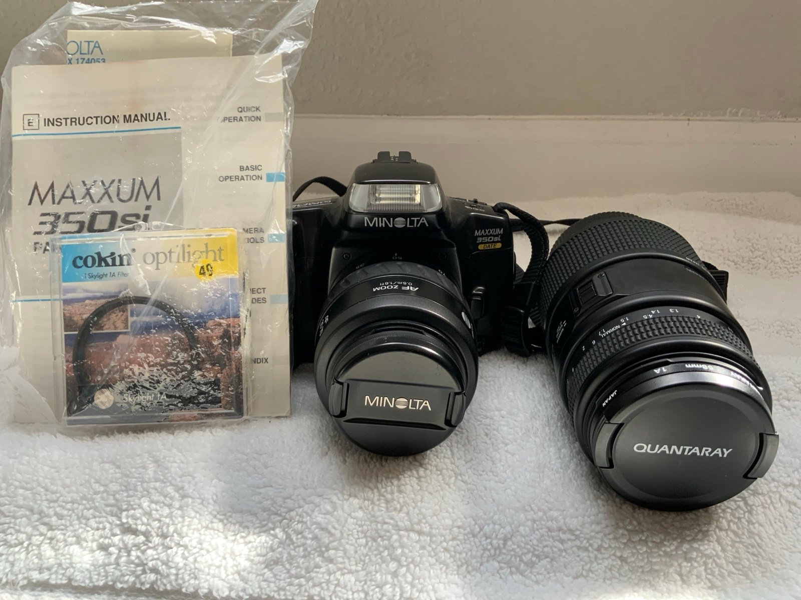 Minolta Maxxum AF Zoom 35-70mm 1:4(22) Macro Lens. With Upgraded 70-300mm Lens