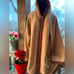 Susan Graver 3X Weekend Reversible Polar Fleece & Sherpa Coat Cocoa/Frappe New