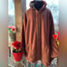 Susan Graver 3X Weekend Reversible Polar Fleece & Sherpa Coat Cocoa/Frappe New