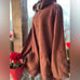 Susan Graver 3X Weekend Reversible Polar Fleece & Sherpa Coat Cocoa/Frappe New