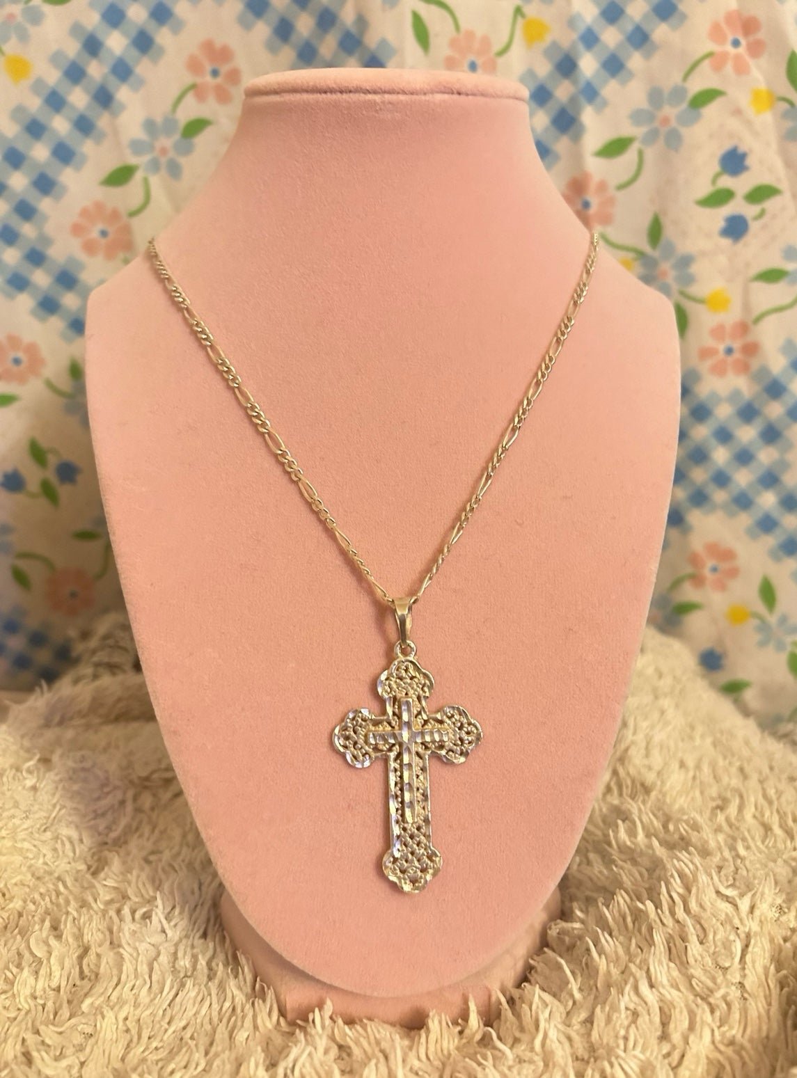 925 Sterling Silver cross chain necklace
