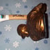 Bronze color Baseball Batter w/ Upland Beer Tap Bat