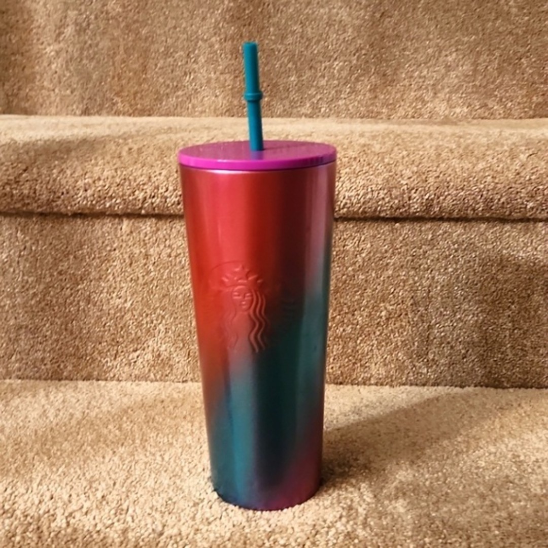 Starbucks Spring 2022 Shimmer Ombre Venti Tumbler 24oz Blue & Purple