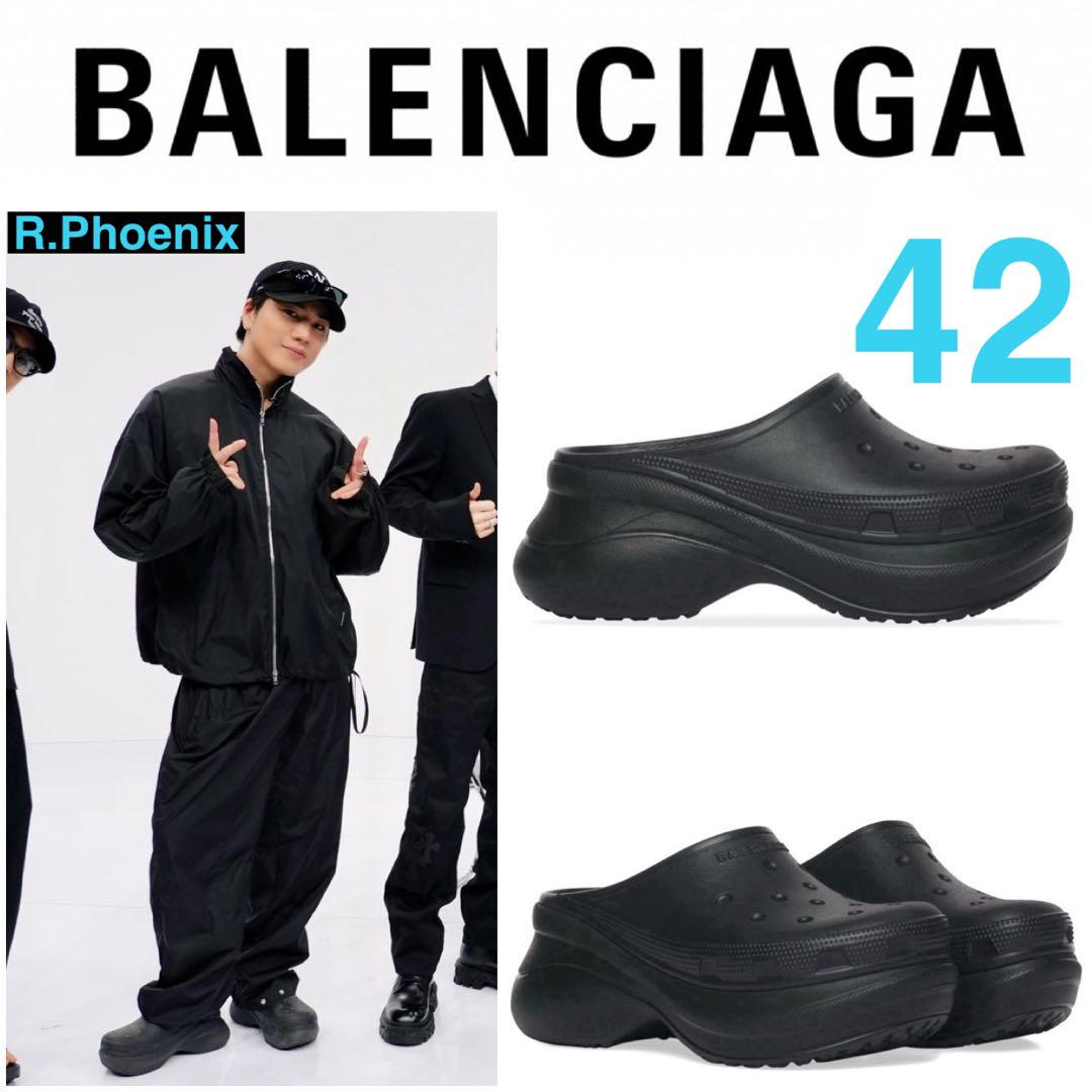 Men's Crocs™ Mule Jibbitz™ in Black | Balenciaga US