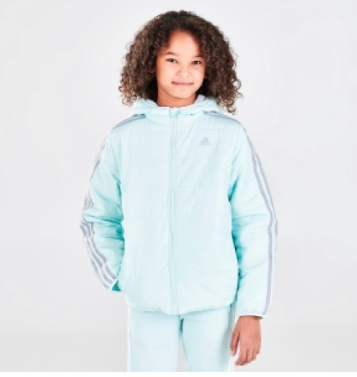 New girls Adidas Sz M 10-12 puffer jacket coat