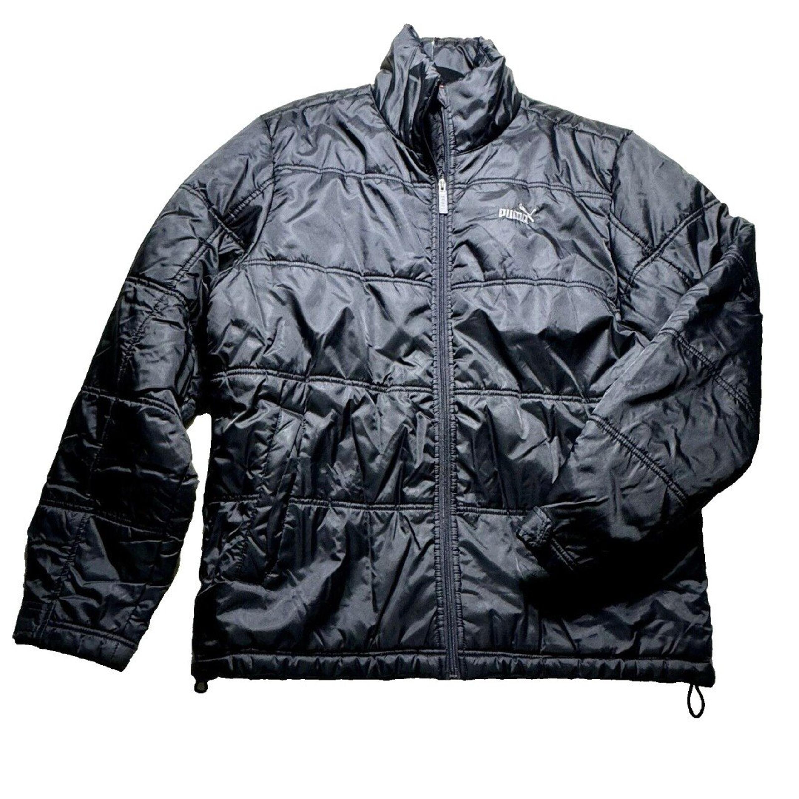 Puma Black Bubble Puffer Jacket Size L Sport lifestyle Men’s Ski Gorpcore
