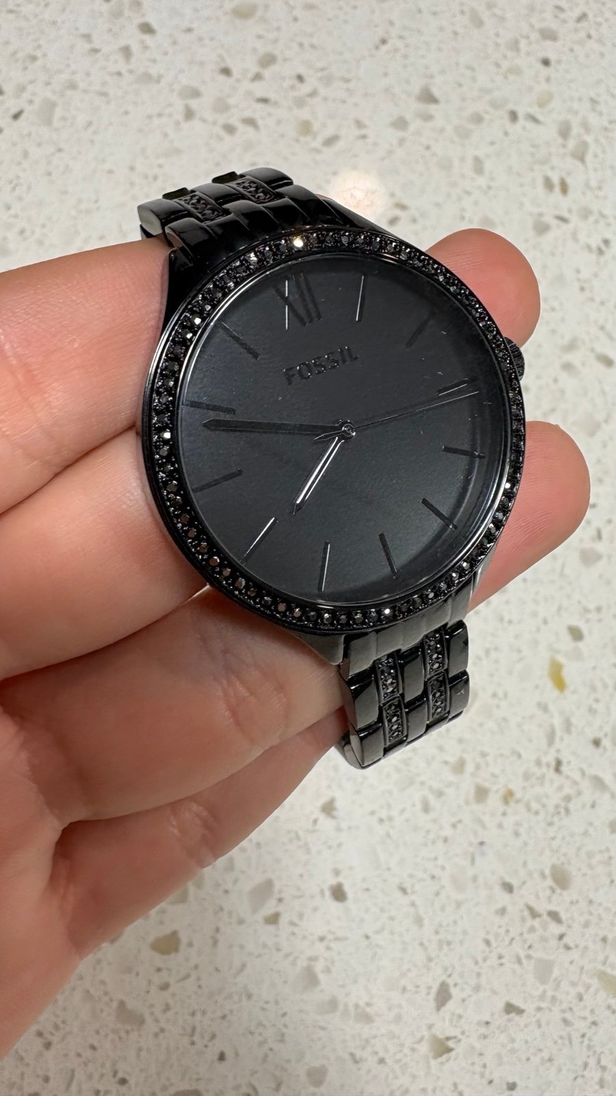 NEW Fossil Black watch