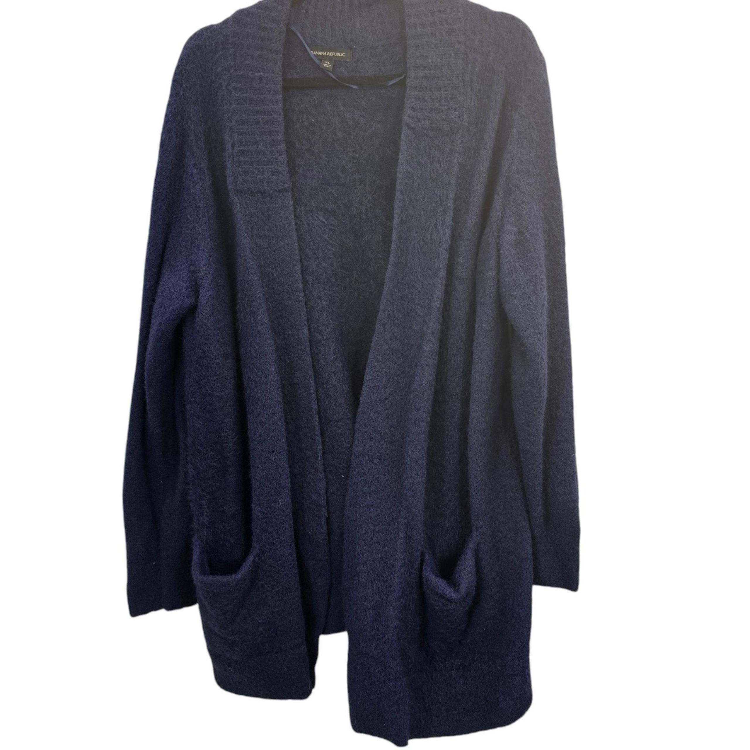Banana Republic Cardigan Women’s XL Super Soft Blue Sweater Cozy Work Office