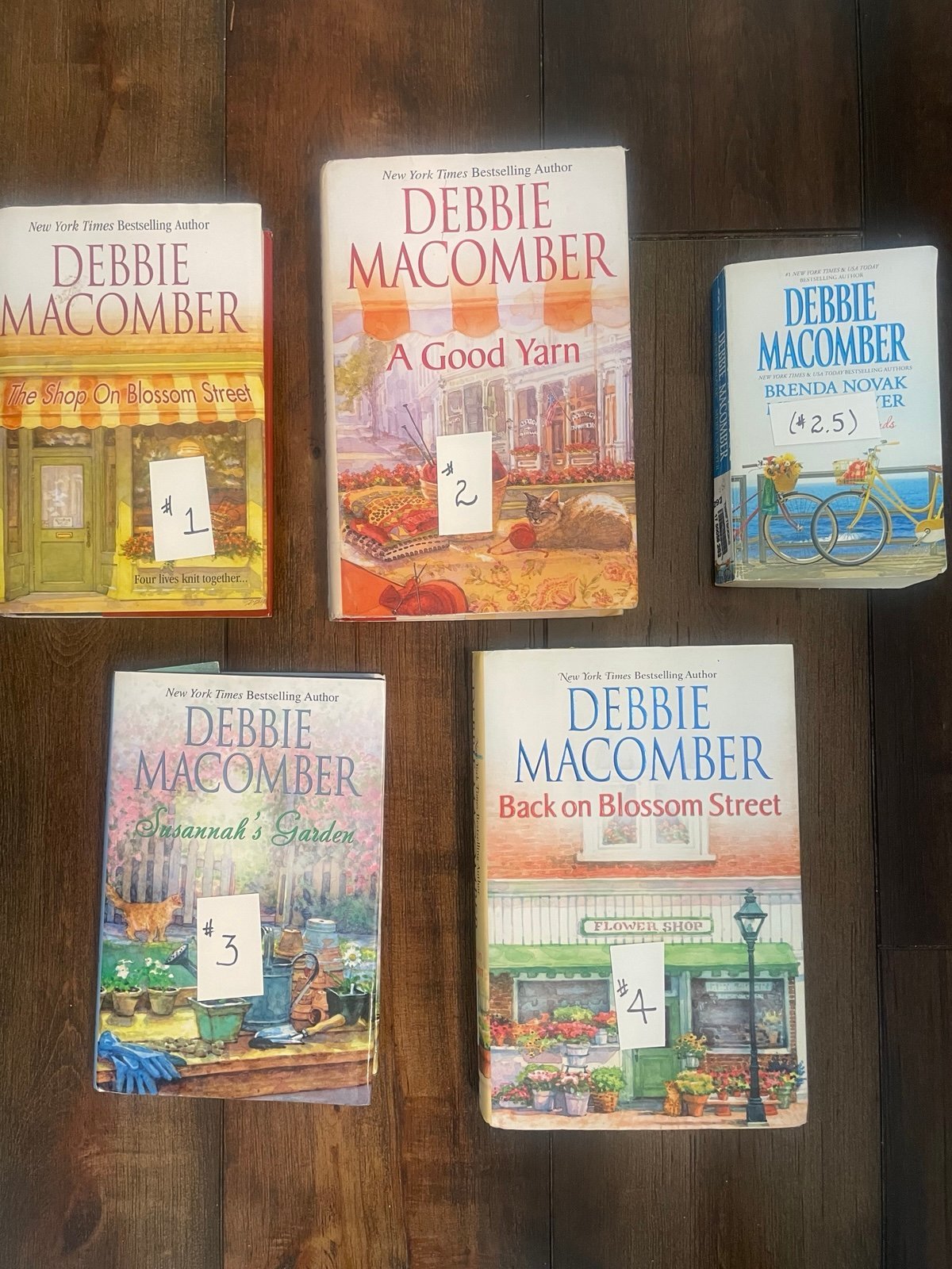 LOT-5 Debbie Macomber's: First Books in Series : Blossom Street Series!!