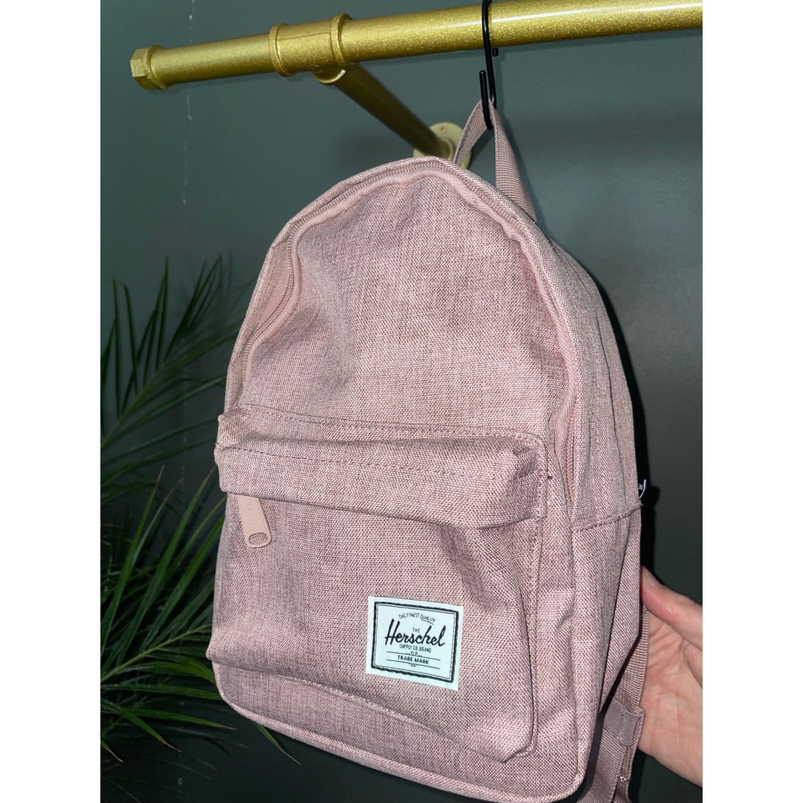 Herschel Classic Light Rosette Mini Backpack Mauve Pink Casual Travel Bag