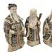 Chinese Shou Lao Fu Lu Resin Figurines Wise Men Carved 3 Star Gods JE306